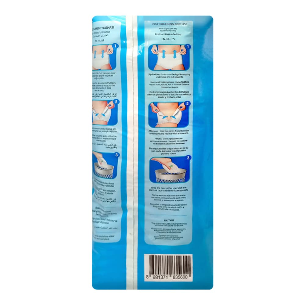 Pañales desechables para adulto talla M Adult Pants Paddlers (30 U) - Miniatura 4