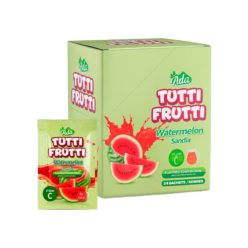 Refresco instantáneo sabor melón Tutti Frutti Ada (24 x 6 g) - Imagen 1