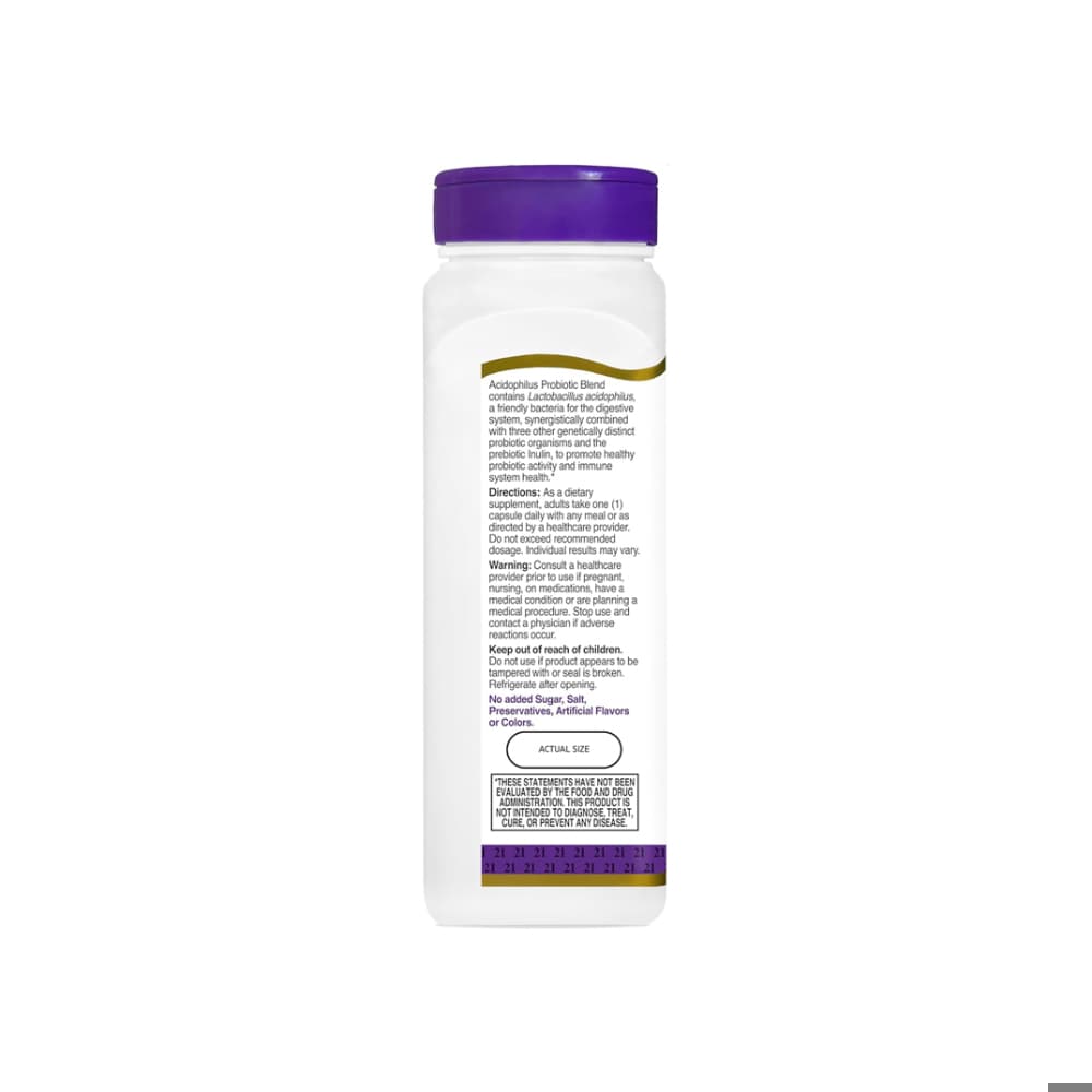 Mezcla de probióticos acidófilos 21st Century (150 cápsulas) - Miniatura 2