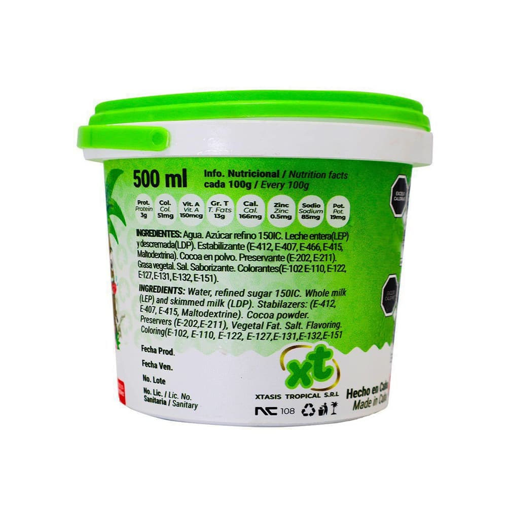 Helado cremoso sabor mantecado Xtasis Tropical (500 ml) - Miniatura 4