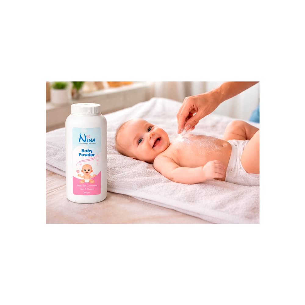 Talco para bebé Nina (200 g / 7 oz) - Miniatura 3