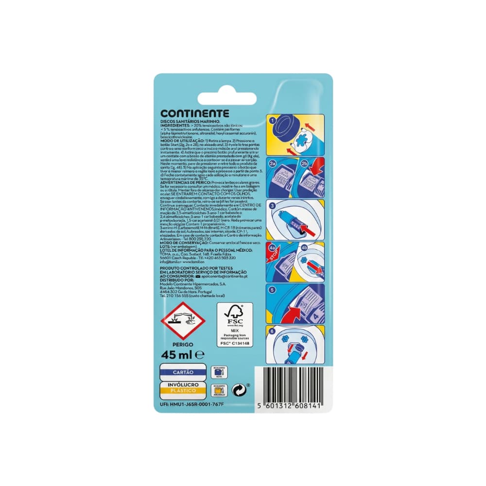 Discos sanitarios marinos Continente (45 mL / 1.52 fl oz) - Miniatura 2