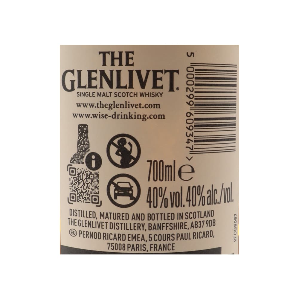 Whisky 40 % vol The Glenlivet (700 ml) - Miniatura 2