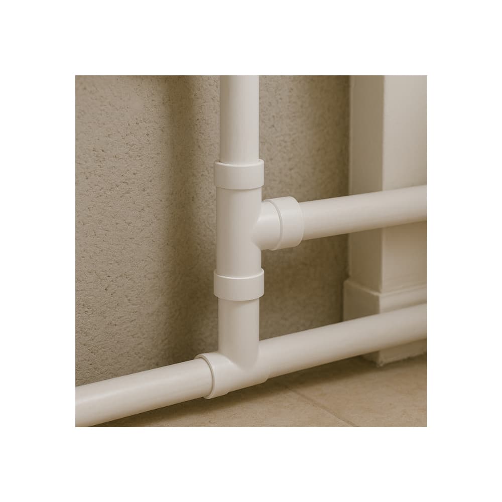 Conector PVC-U tipo T de 2” para tubería de desagüe Malu - Miniatura 4