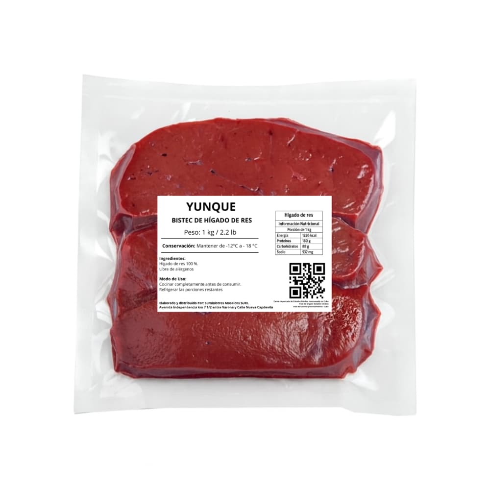 Bistec de hígado de res Yunque (1 kg / 2.2 lb) - Miniatura 2