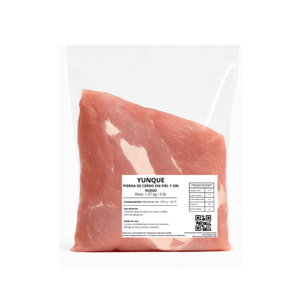 Pierna de cerdo sin piel y sin hueso Yunque (1.37 kg / 3 lb) - Miniatura 2