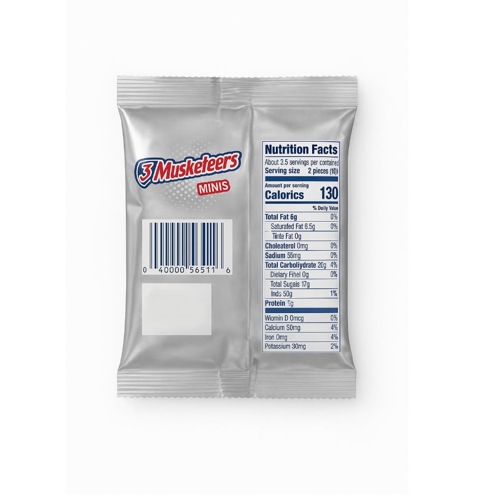 Barras de chocolate minis 3 Musketeers (74.8 g / 2.64 oz) + Barras de chocolate Twix (68.9 g / 2.43 oz) - Miniatura 2