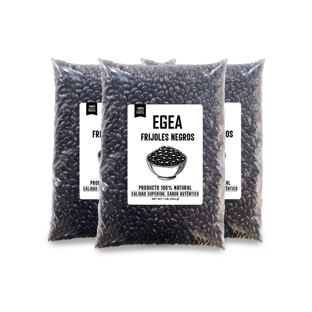 Frijoles negros EGEA (3 x 454 g / 1 lb) - Imagen 1