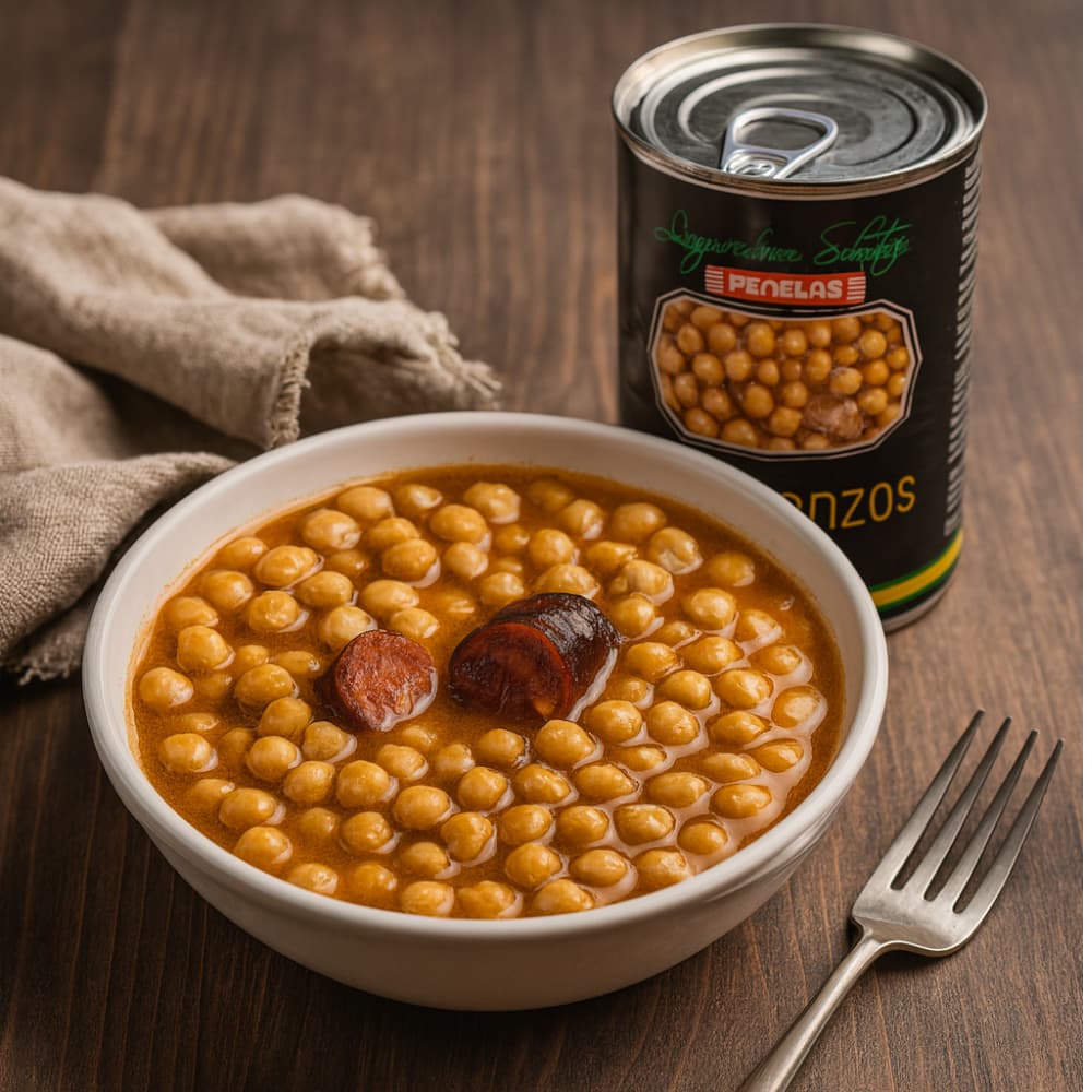 Garbanzo cocinado con panceta y chorizo Penelas (420 g / 14.81 oz) - Miniatura 4