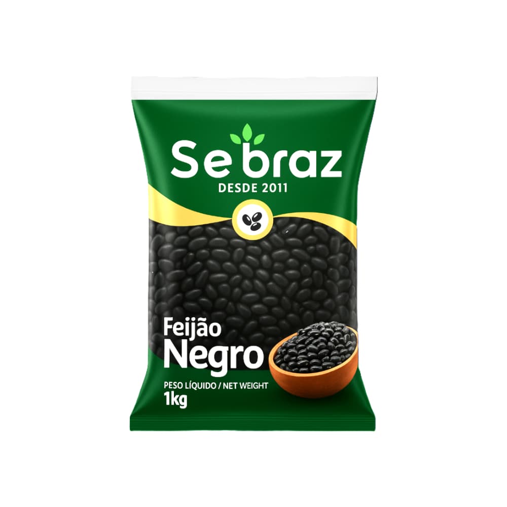 Frijol negro Sebraz (1 kg / 2.2 lb) - Imagen 1