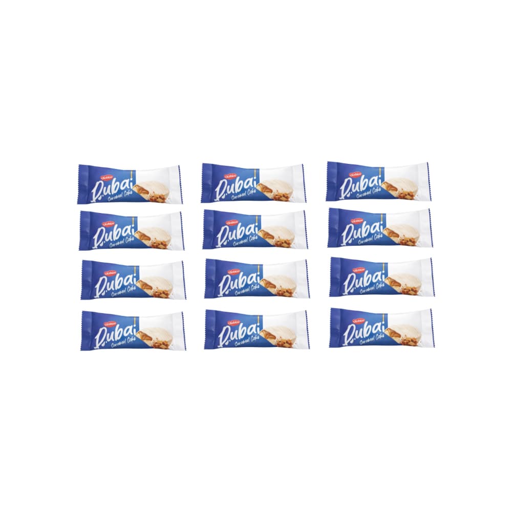 Pastel relleno de salsa de caramelo y cubierto de chocolate blanco Bizbize (12 x 30 g / 1.06 oz) - Miniatura 1