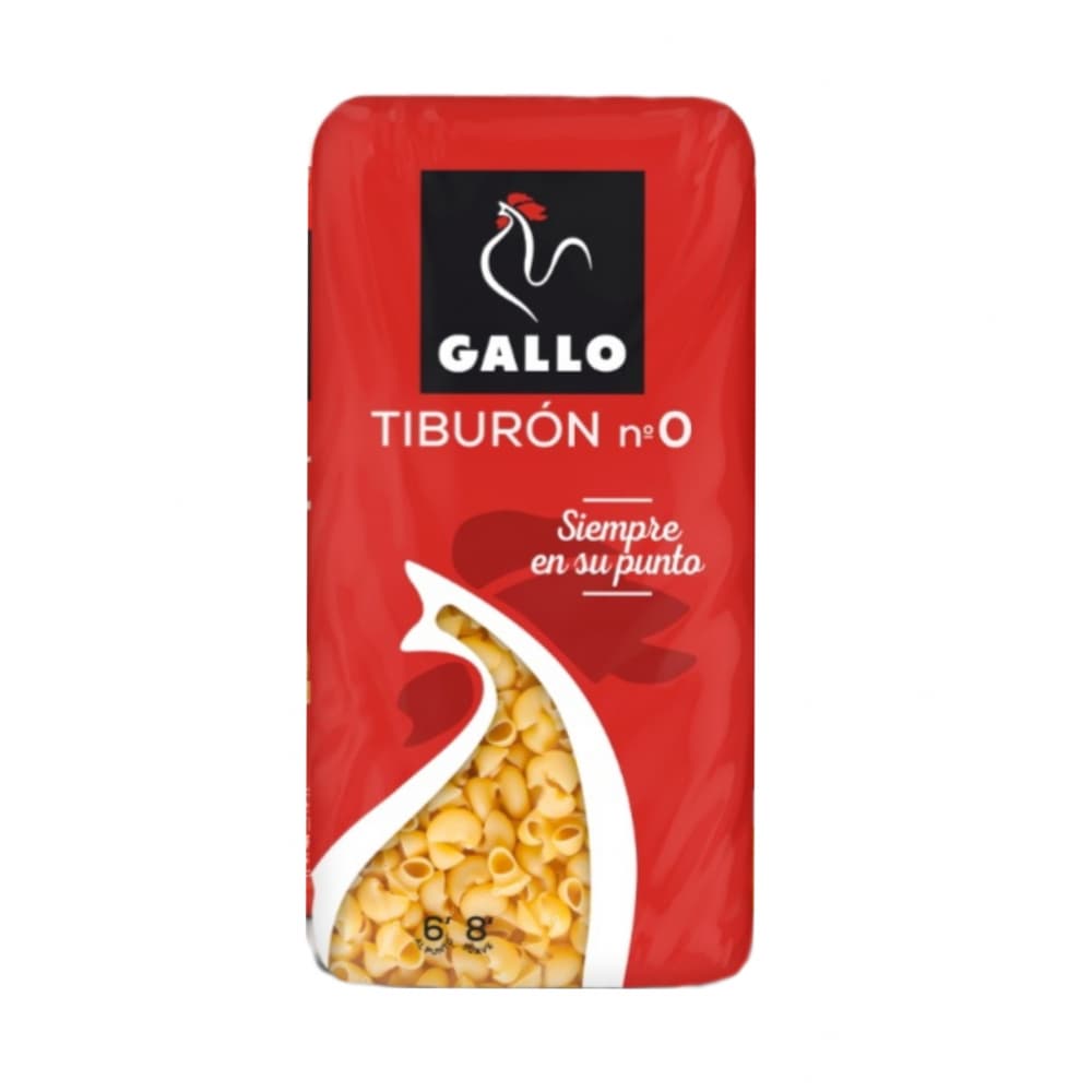 Pasta coditos tiburón no. 0 Gallo (450 g / 15.87 oz) - Imagen 1