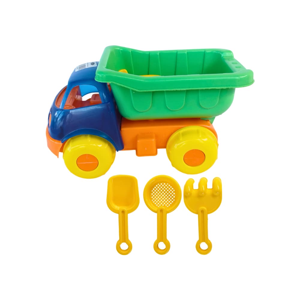 Set de camión con volteo y herramientas para playa Gutza - Miniatura 3