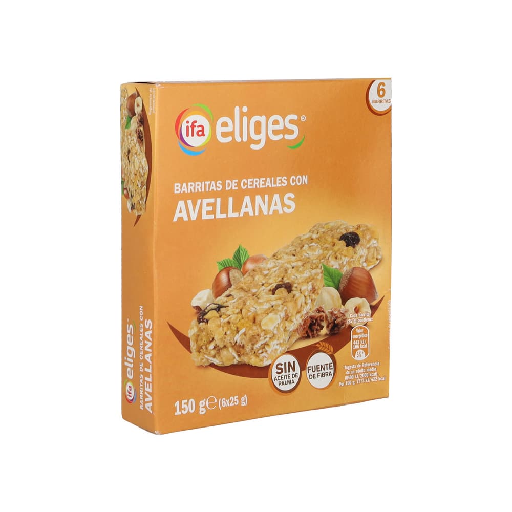 Barritas de cereales con avellanas (150 g / 5.29 oz) - Miniatura 1