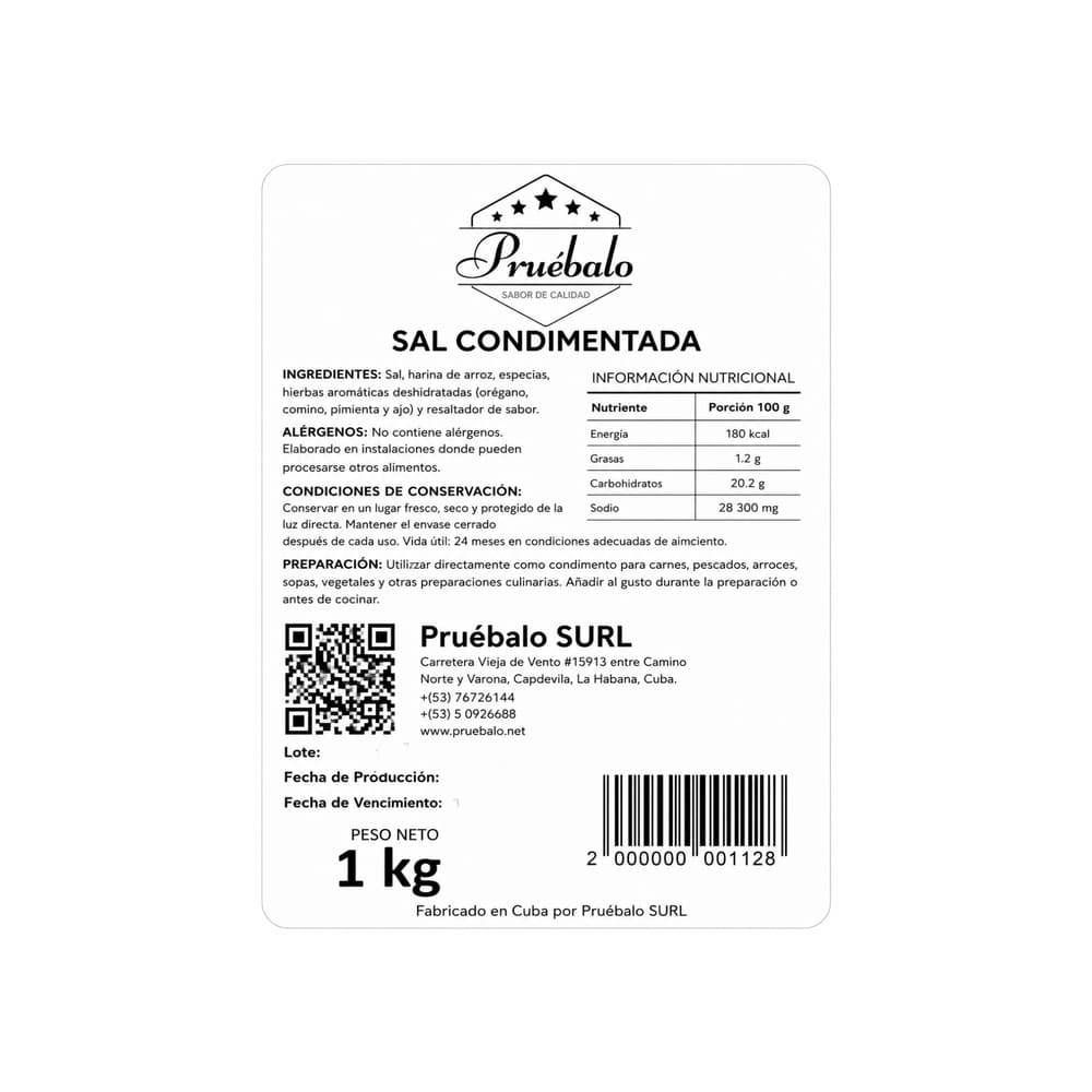 Sal condimentada Pruébalo (1 kg / 2.2 lb) - Miniatura 3