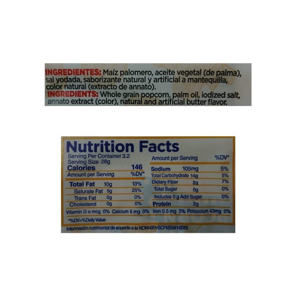 Palomitas de maíz sabor extra mantequilla Movie Pop (90 g / 3.17 oz) - Miniatura 2
