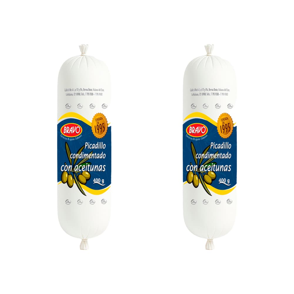 Picadillo condimentado con aceitunas Bravo (2 x 400 g / 14.10 oz) - Imagen 1