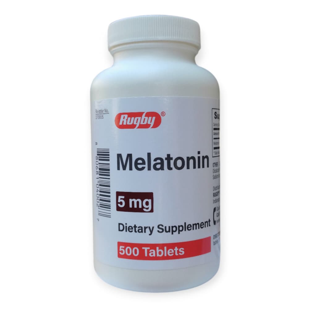 Melatonina 5 mg Rugby (500 tabletas) - Imagen 1