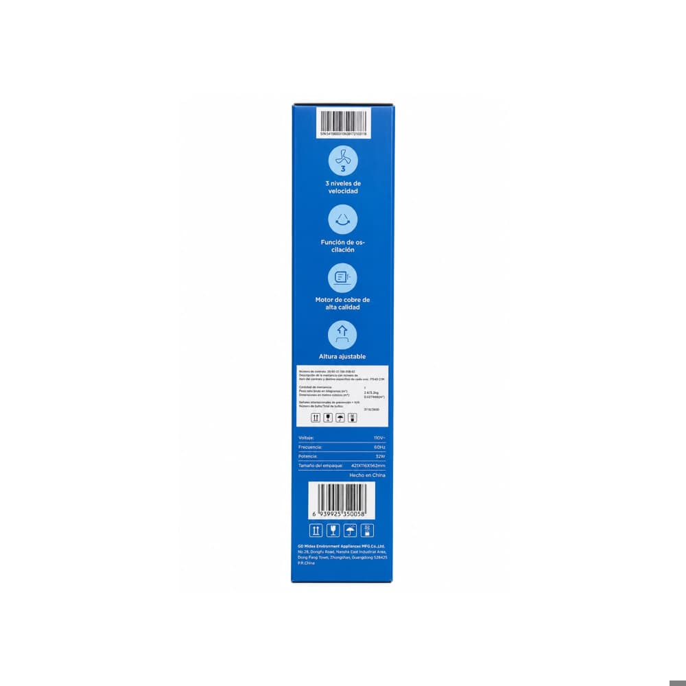 Ventilador de pedestal 16'' Midea FS40-21M - Miniatura 4