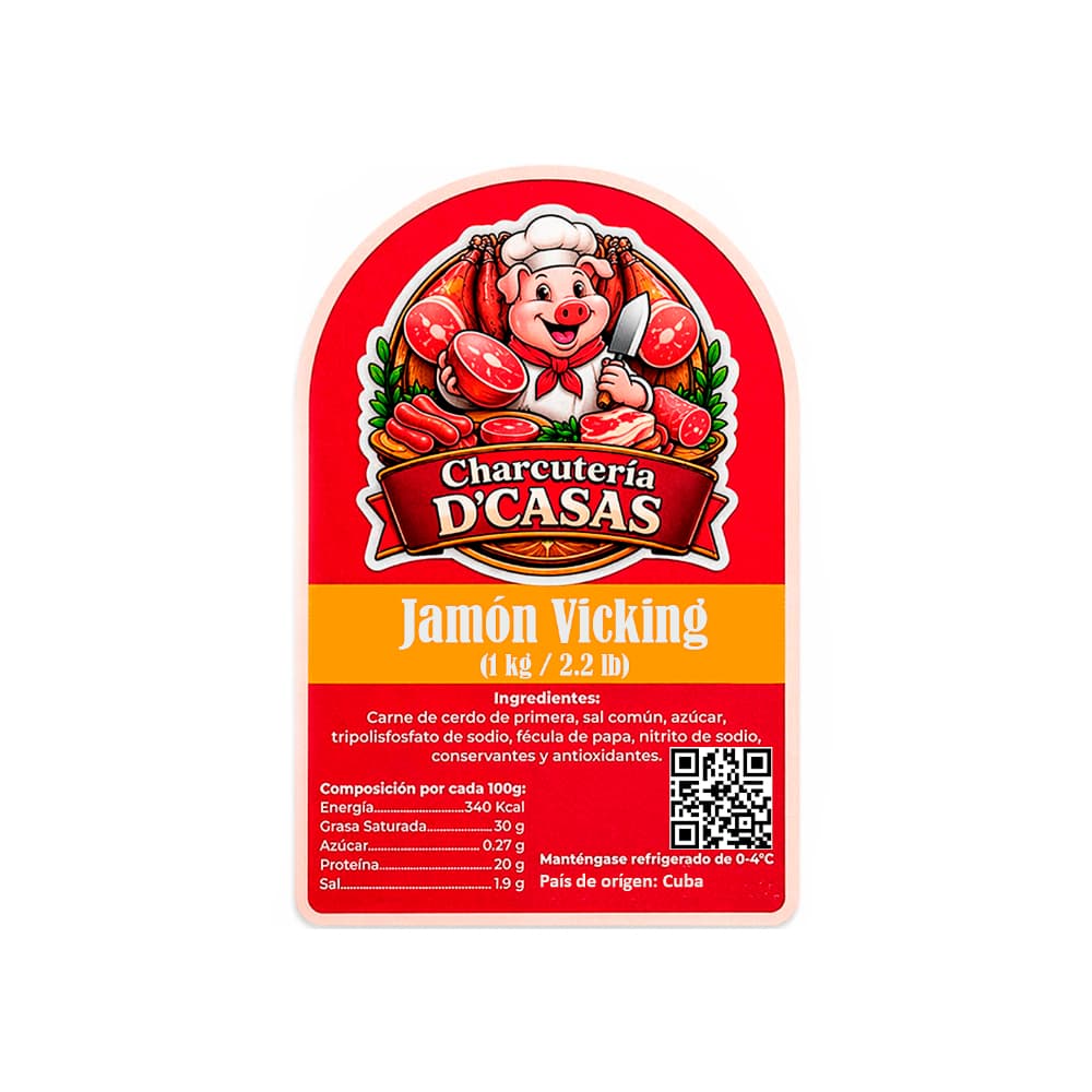 Jamón vicking lasqueado D'Casas (1 kg / 2.2 lb) - Miniatura 2
