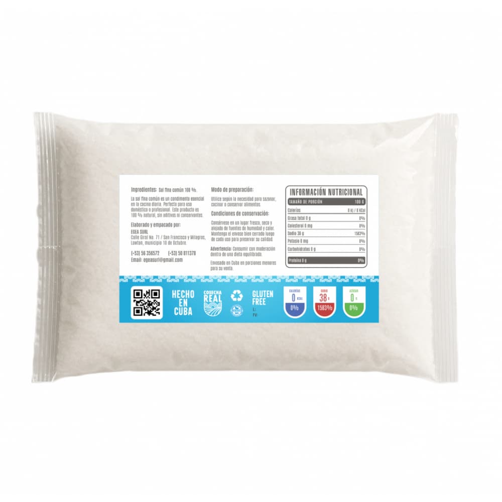 Sal fina común Cosecha Real (2 x 1 kg / 2.2 lb) - Miniatura 3