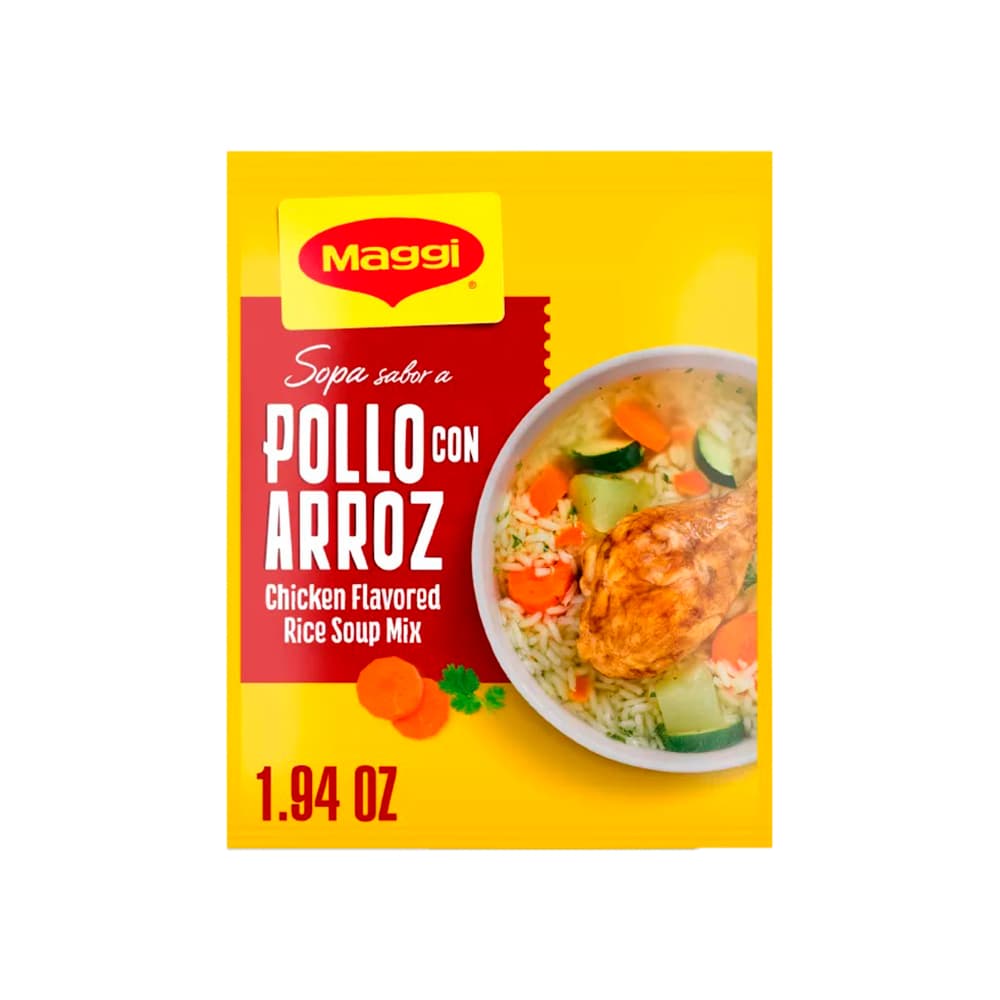 Sopa sabor a pollo con arroz Maggi (55 g / 1.94 oz) - Imagen 1