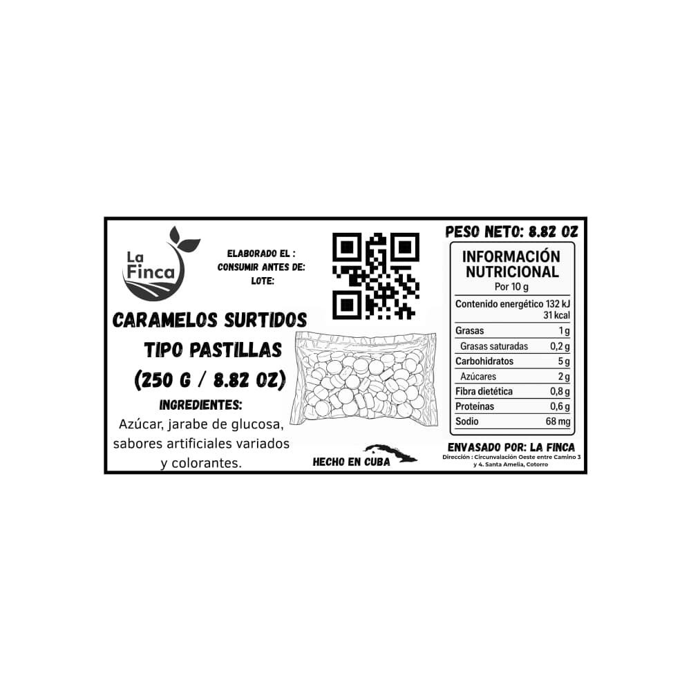 Caramelos surtidos tipo pastillas La Finca (250 g / 8.82 oz) - Miniatura 2