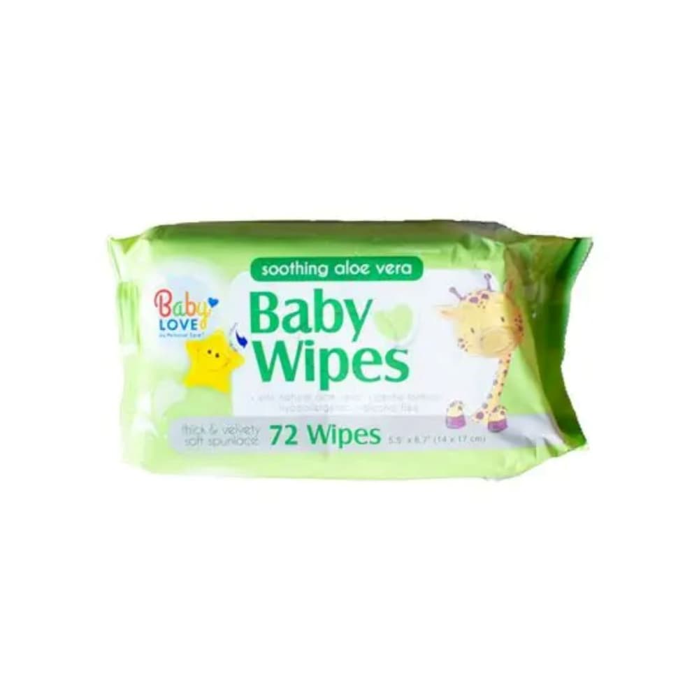 Toallitas húmedas para bebé sin alcohol Baby Love (72 U) - Imagen 1