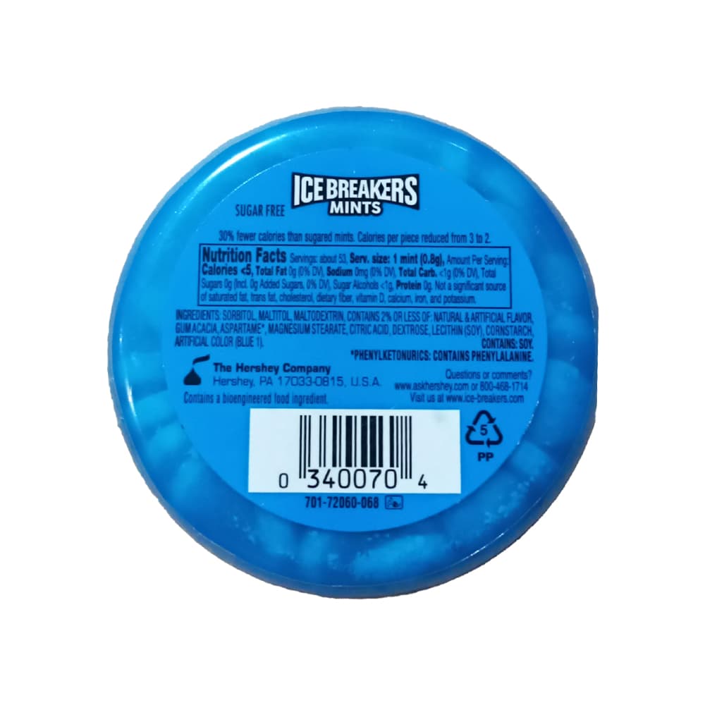 Mentas refrescantes sin azúcar Ice Breakers (42 g / 1.5 oz) - Miniatura 3