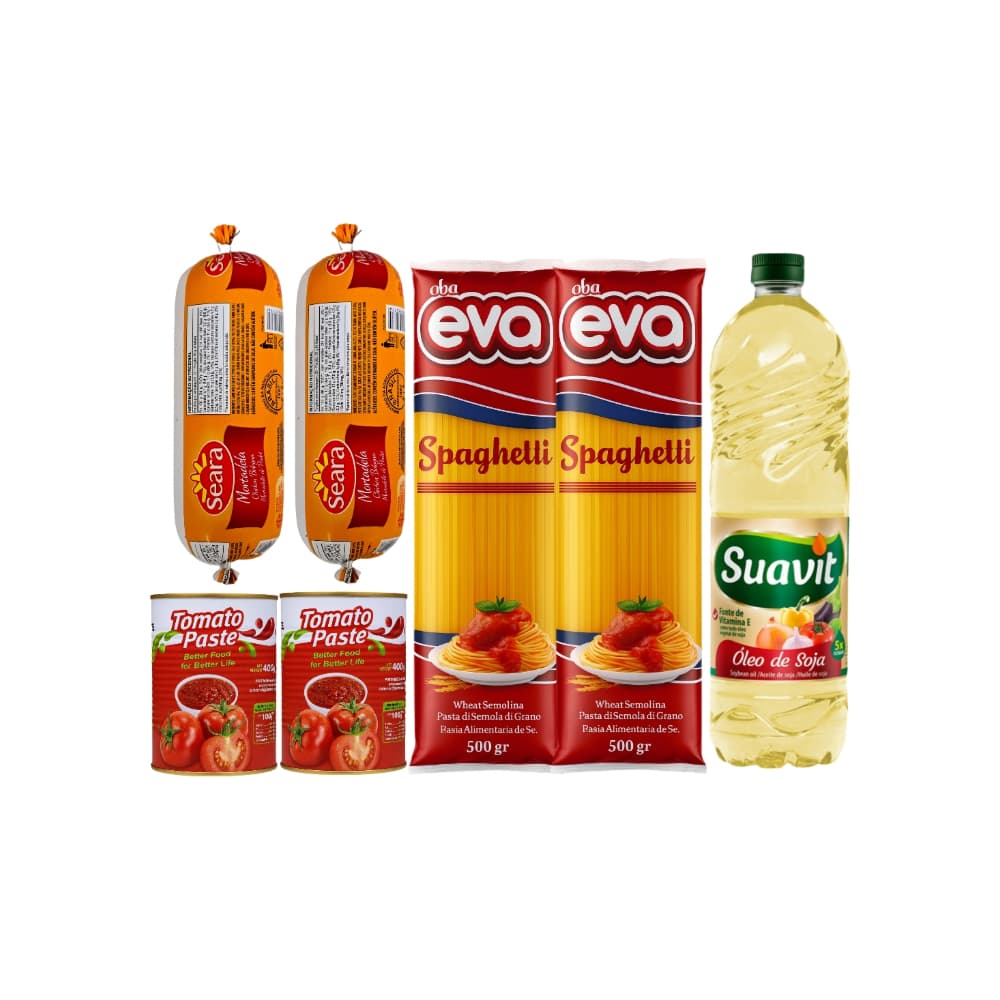 Combo de mortadelas + espaguetis + aceite + pastas de tomate - Imagen 1