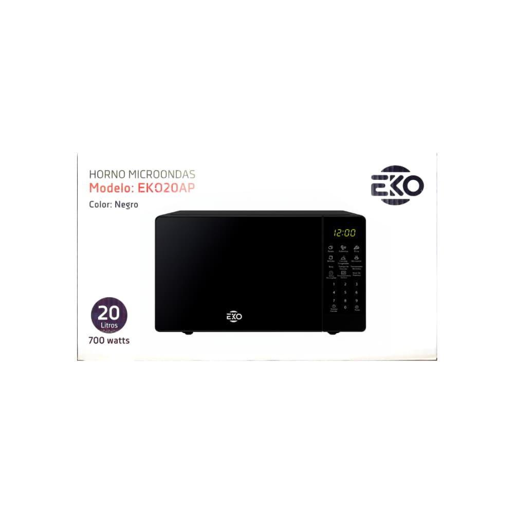 Horno microondas color negro 20 L Eko EKO20AP - Miniatura 4