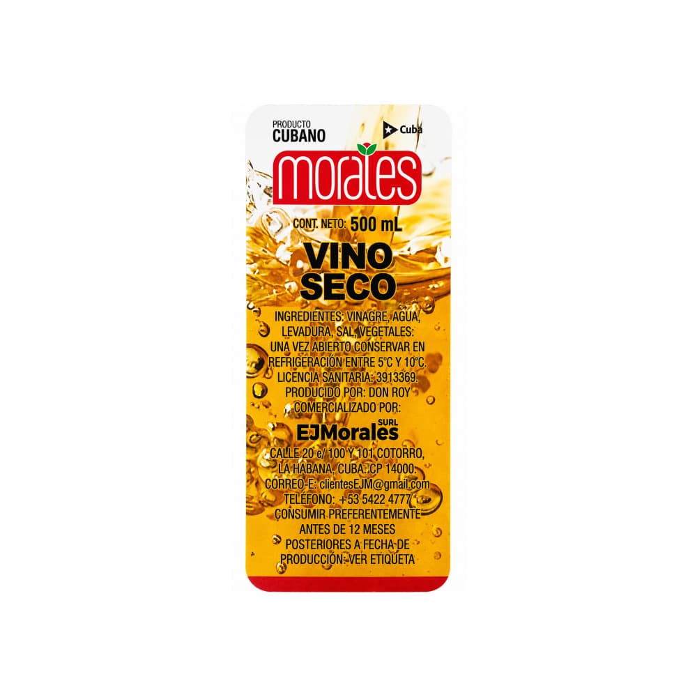 Vino seco Morales (500 ml) - Miniatura 3
