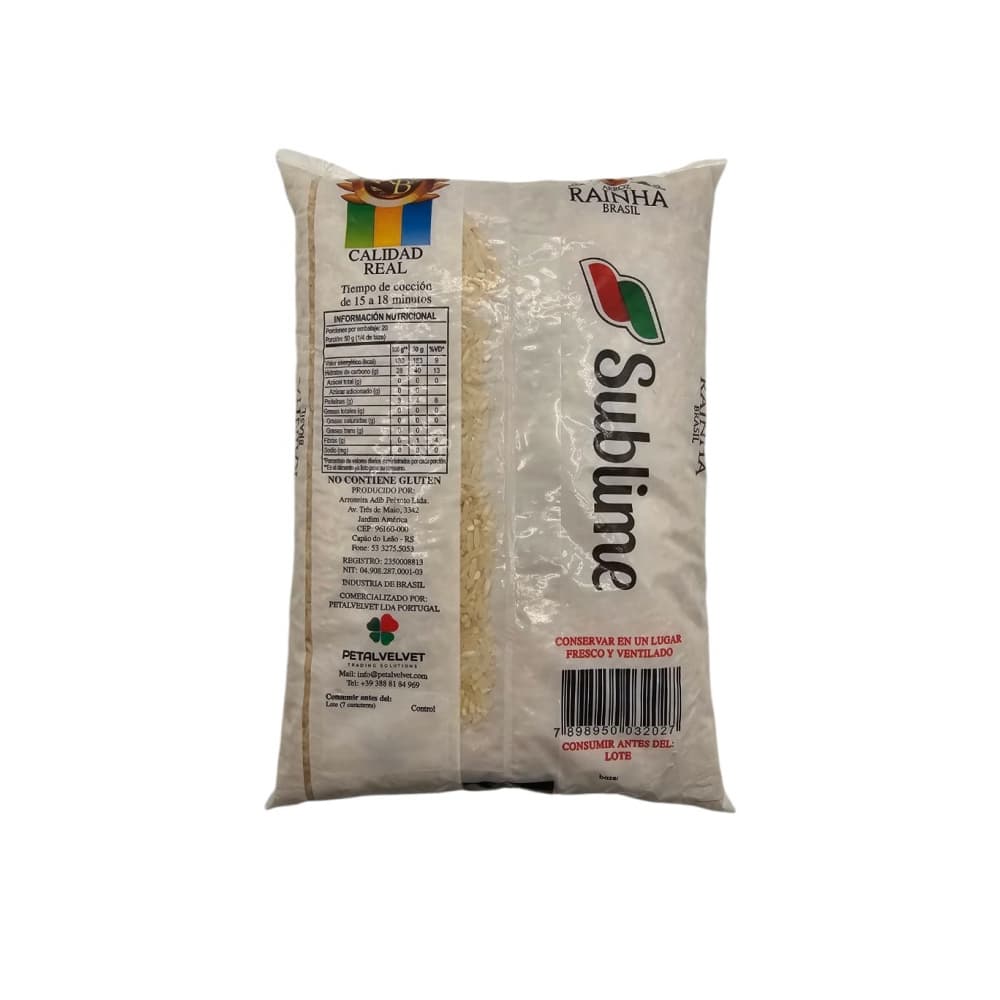 Arroz blanco tipo 1 Rainha (1 kg / 2.2 lb) - Miniatura 2