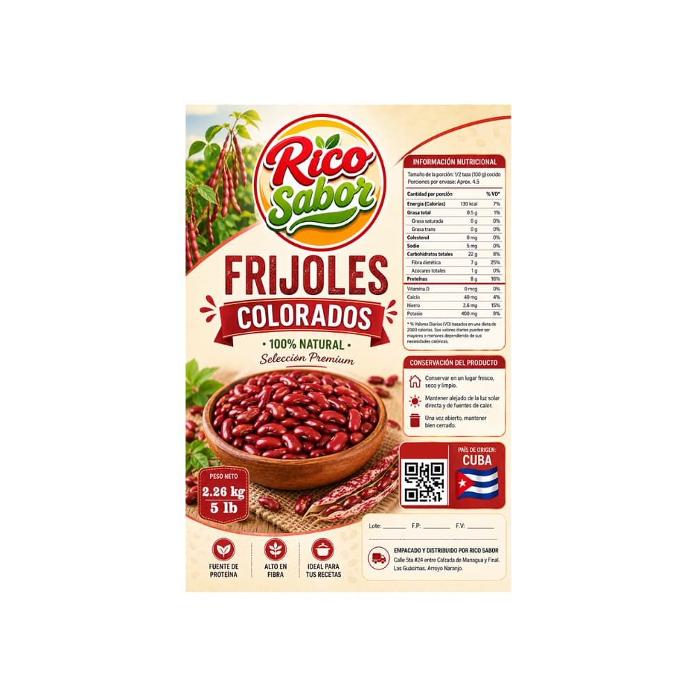 Frijoles colorados Rico Sabor (2.26 kg / 5 lb) - Miniatura 2