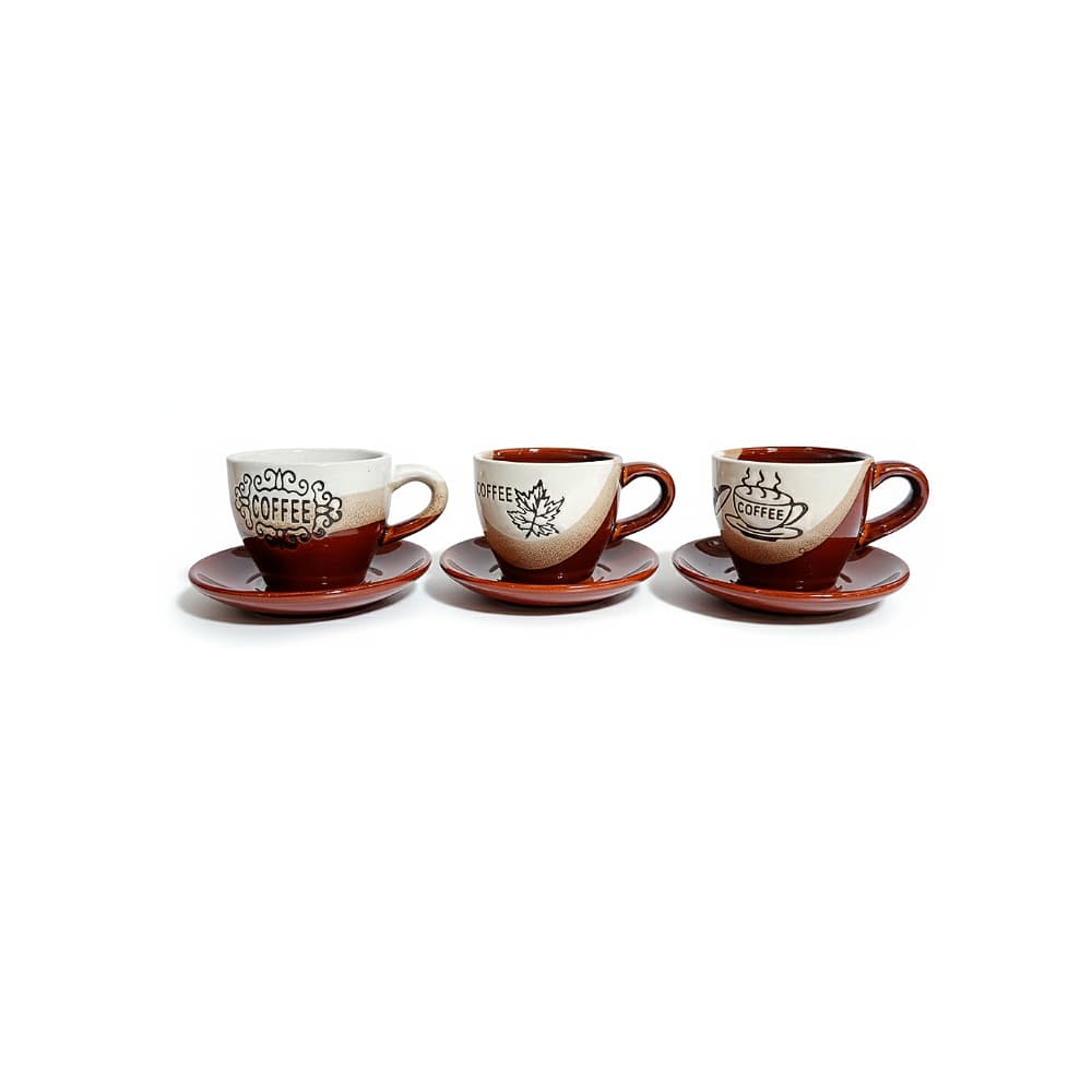 Juego de tazas de café con platillos de porcelana fina PDL LMC (4 U) - Miniatura 2