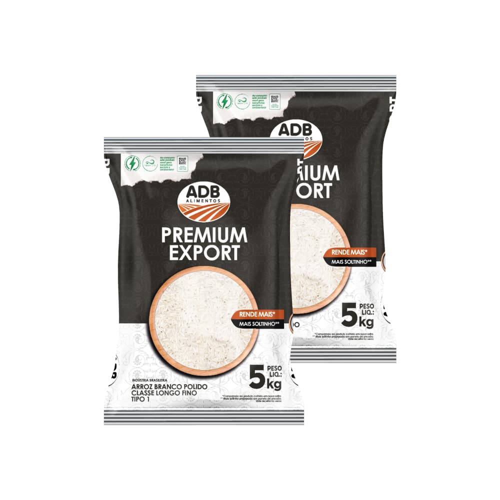 Arroz largo ADB Premium (2 X 5 kg / 11 lb) - Imagen 1