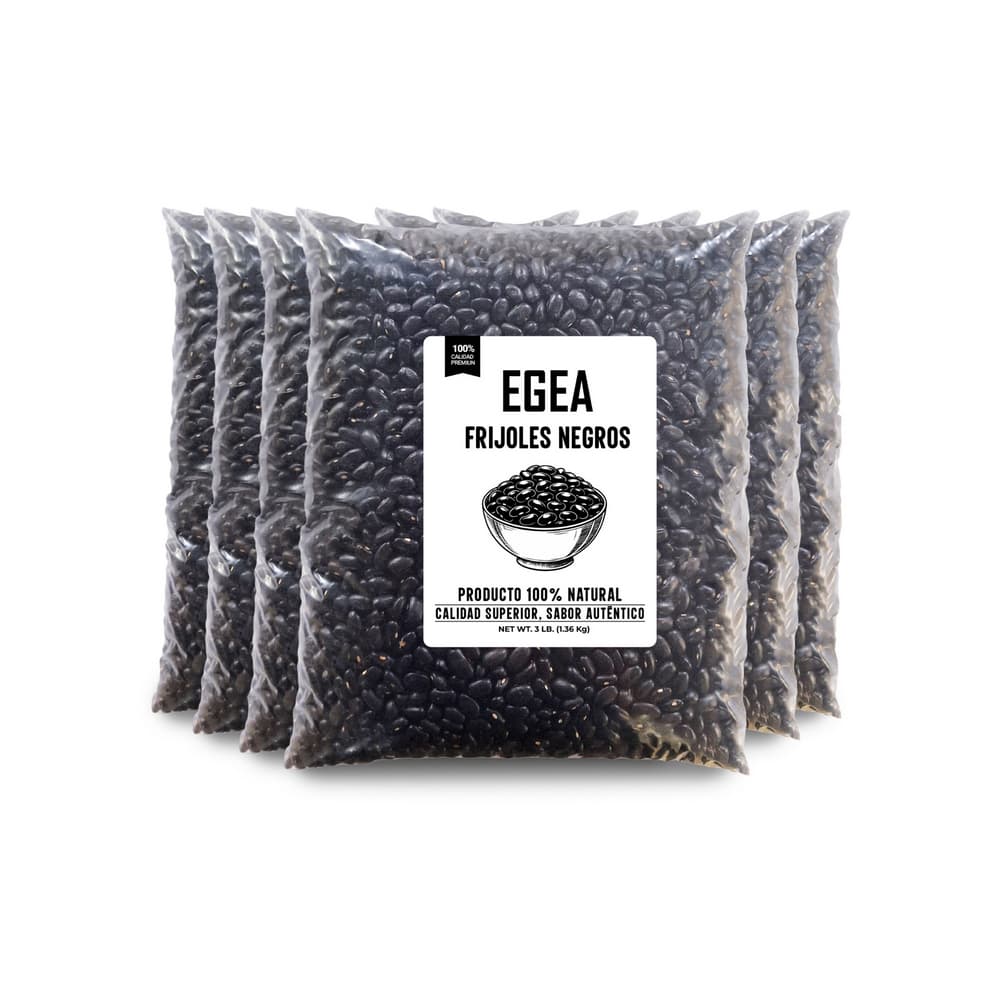 Frijoles negros EGEA (6 x 1.36 kg / 3 lb) - Imagen 1