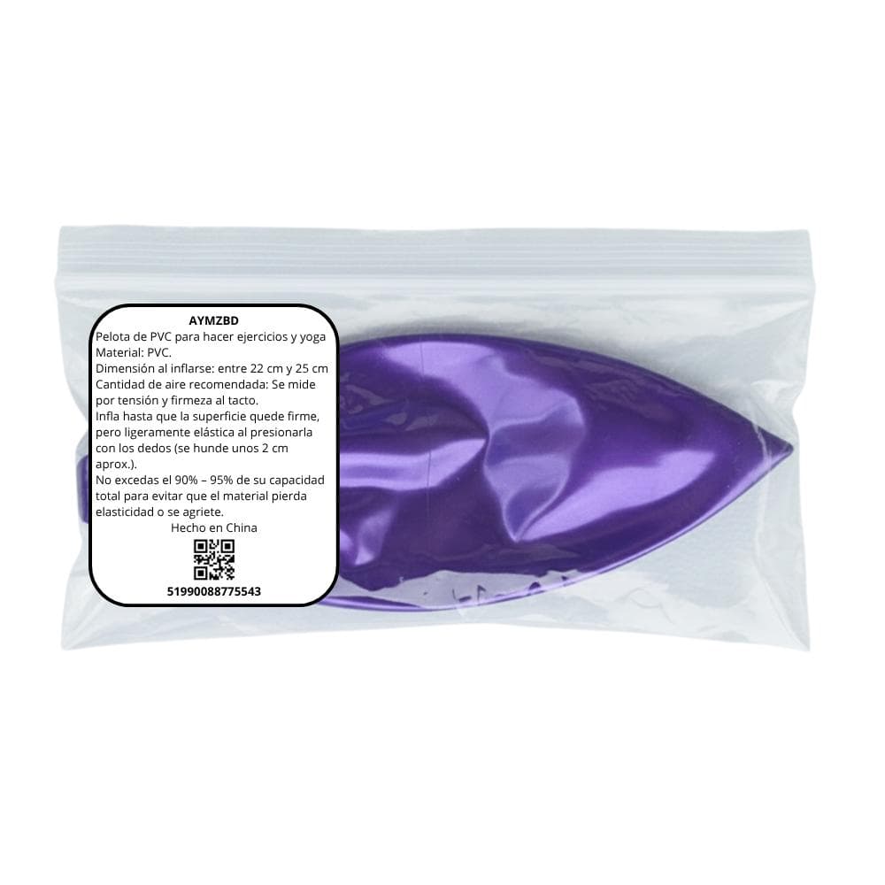 Pelota de PVC para hacer ejercicios y yoga Aymzbd - Miniatura 3