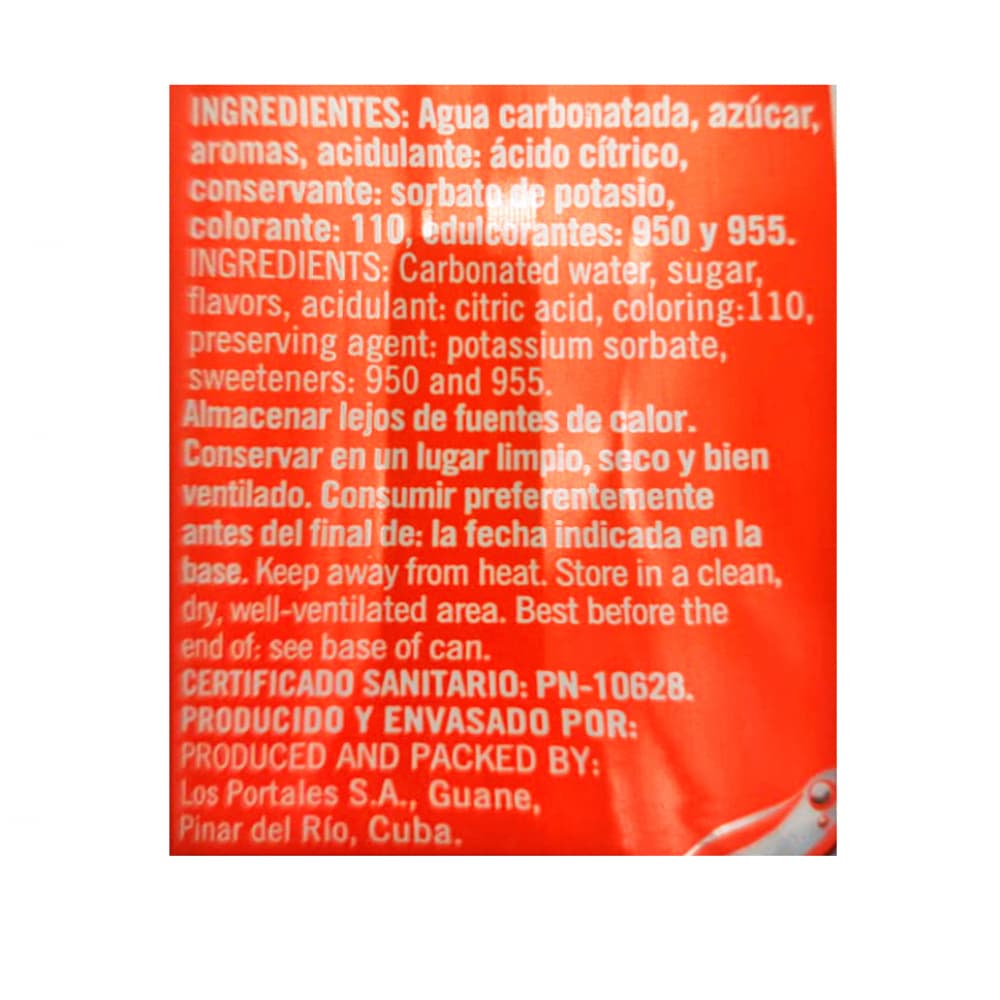 Refresco sabor naranja Ciego Montero (12 x 355 ml) - Miniatura 4