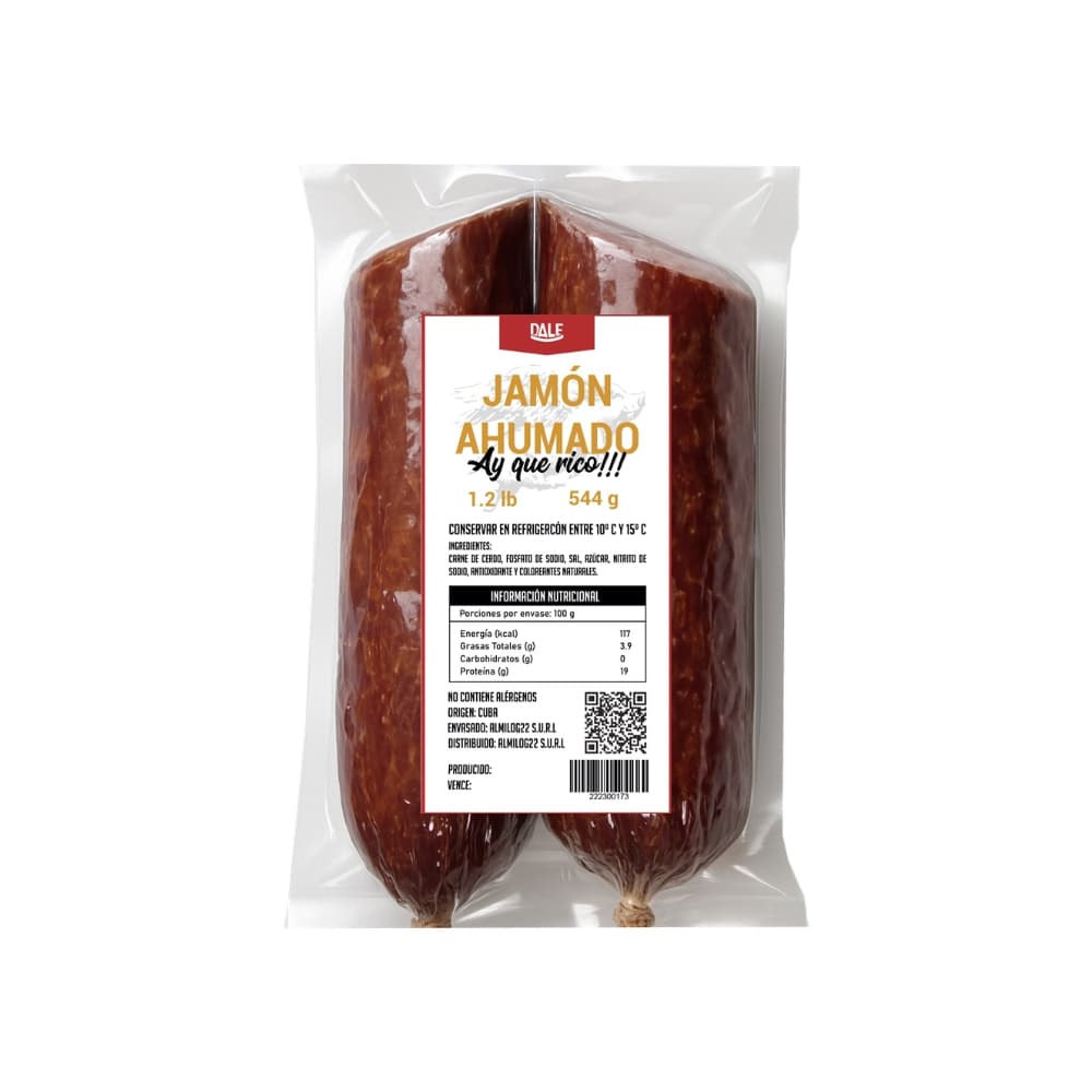 Jamón ahumado Ay Que Rico (544 g / 1.2 lb) - Imagen 1