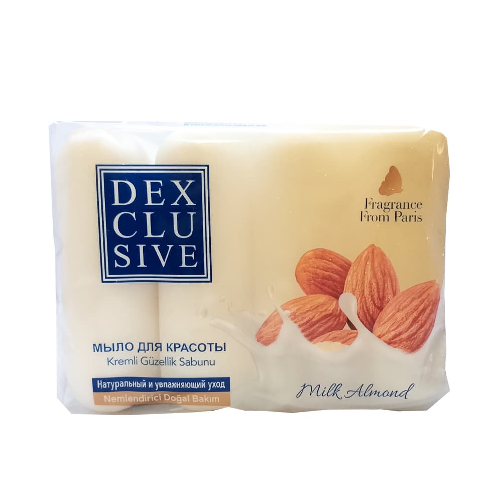 Jabón de leche de almendras Dexclusive (4 x 70 g / 2.46 oz) - Imagen 1