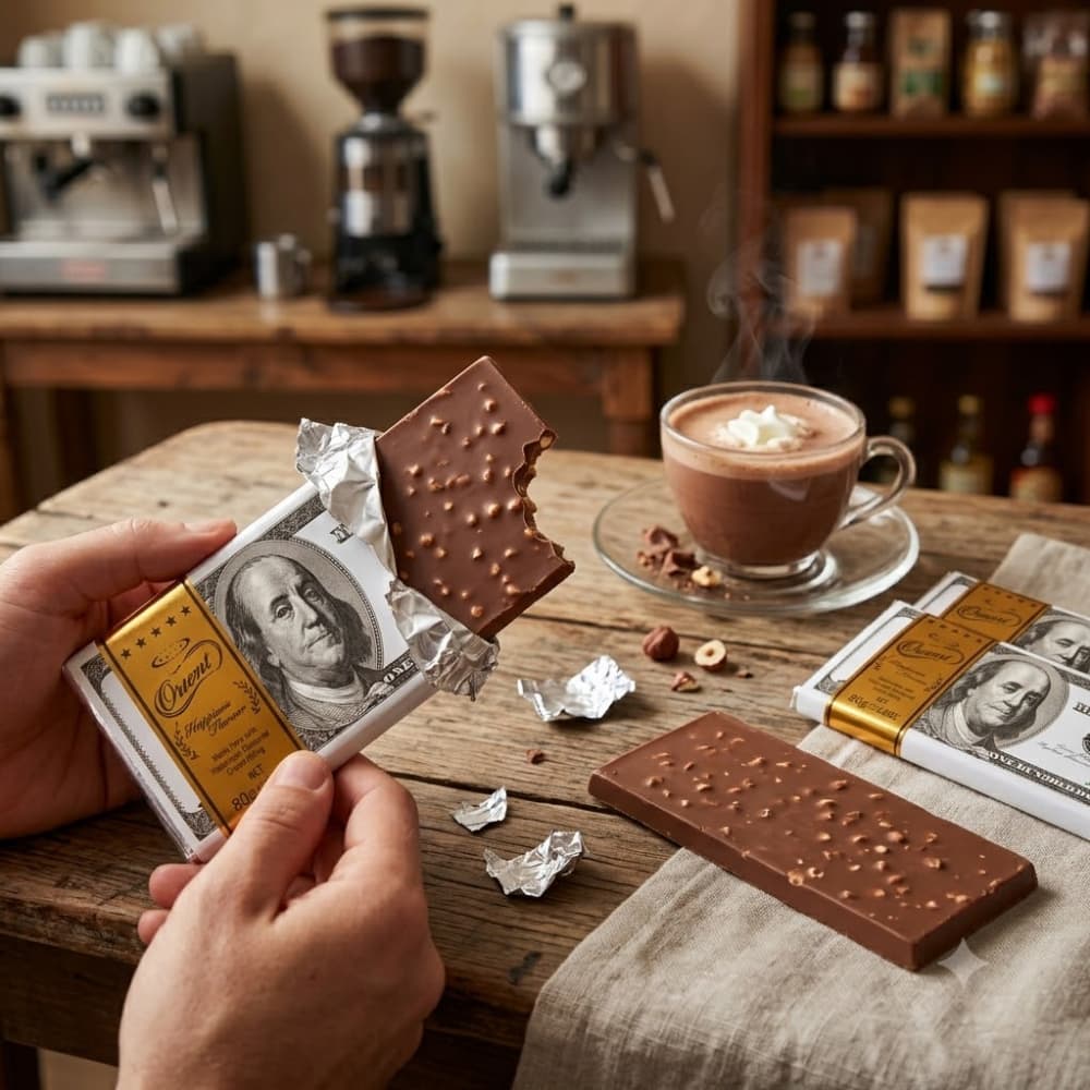 Tabletas de chocolate con leche rellenas con crema de avellanas Tayas Orient (3 x 80 g) - Miniatura 5