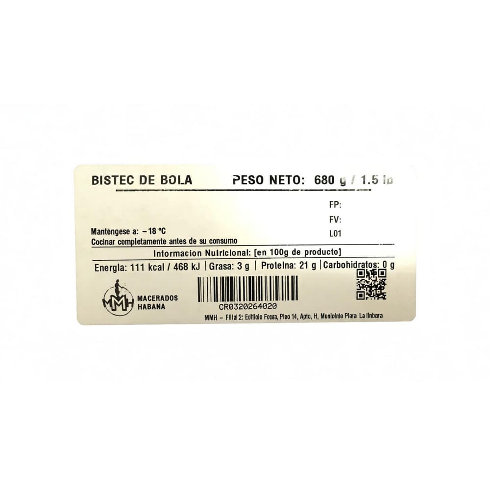Bistec de bola Macerados Habana (680 g / 1.5 lb) - Miniatura 3
