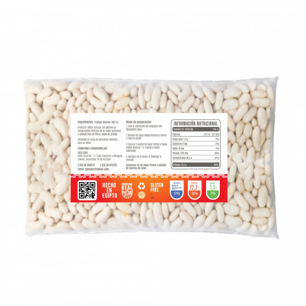 Frijoles blancos Cosecha Real (4 x 1 kg / 2.2 lb) - Miniatura 2
