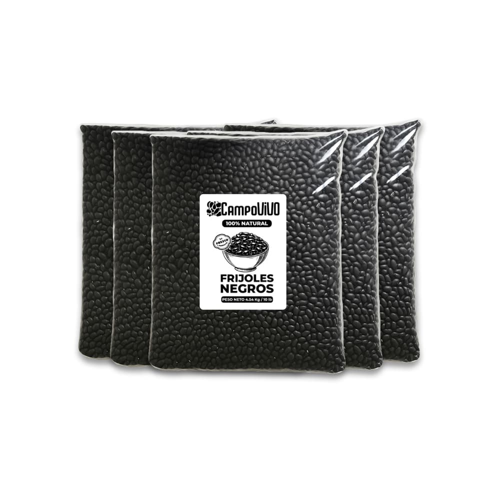Frijoles negros Campo Vivo (5 x 4.54 kg / 10 lb) - Imagen 1