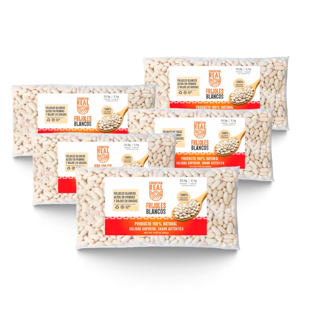 Frijoles blancos Cosecha Real (5 x 500 g / 1.1 lb) - Imagen 1