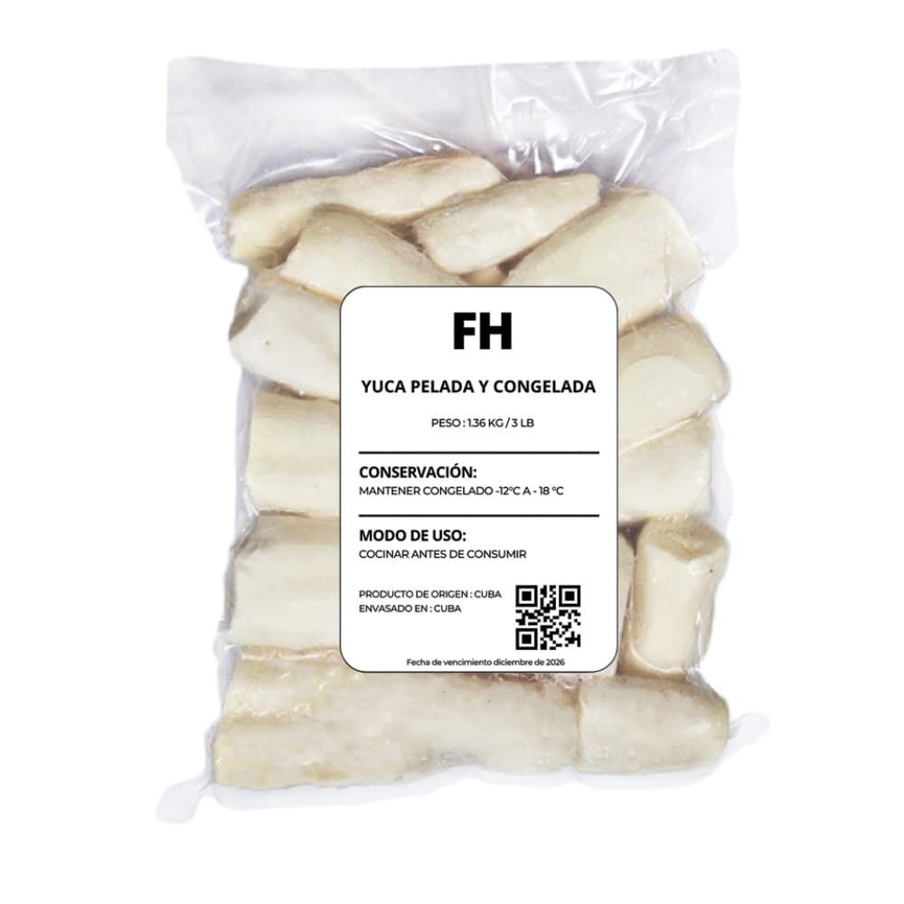 Yuca pelada y congelada Fresco Habana (1.81 kg / 4 lb) - Miniatura 2