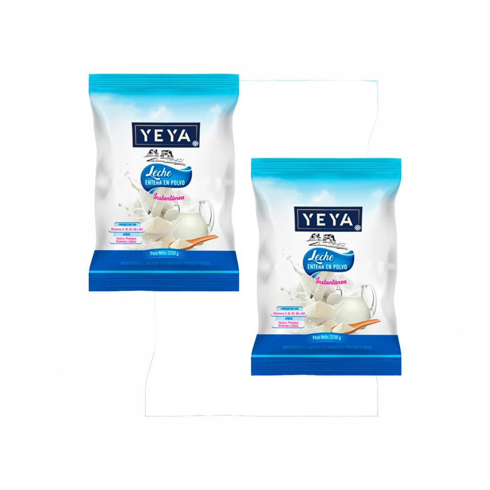 Leche entera en polvo YEYA (2 X 2.25 kg / 4.96 lb) - Imagen 1