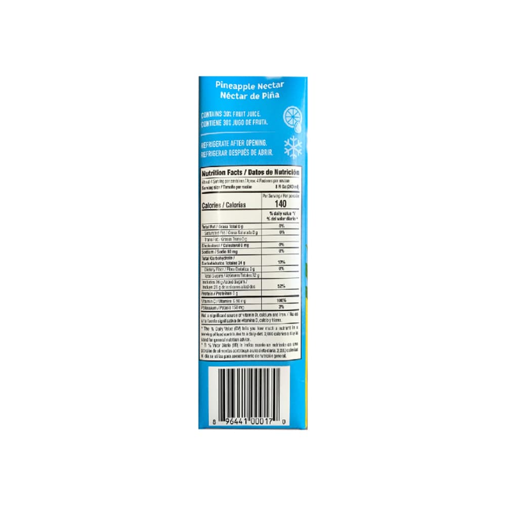 Jugo sabor piña Goliath (4 x 946 ml / 32 fl oz) - Miniatura 2