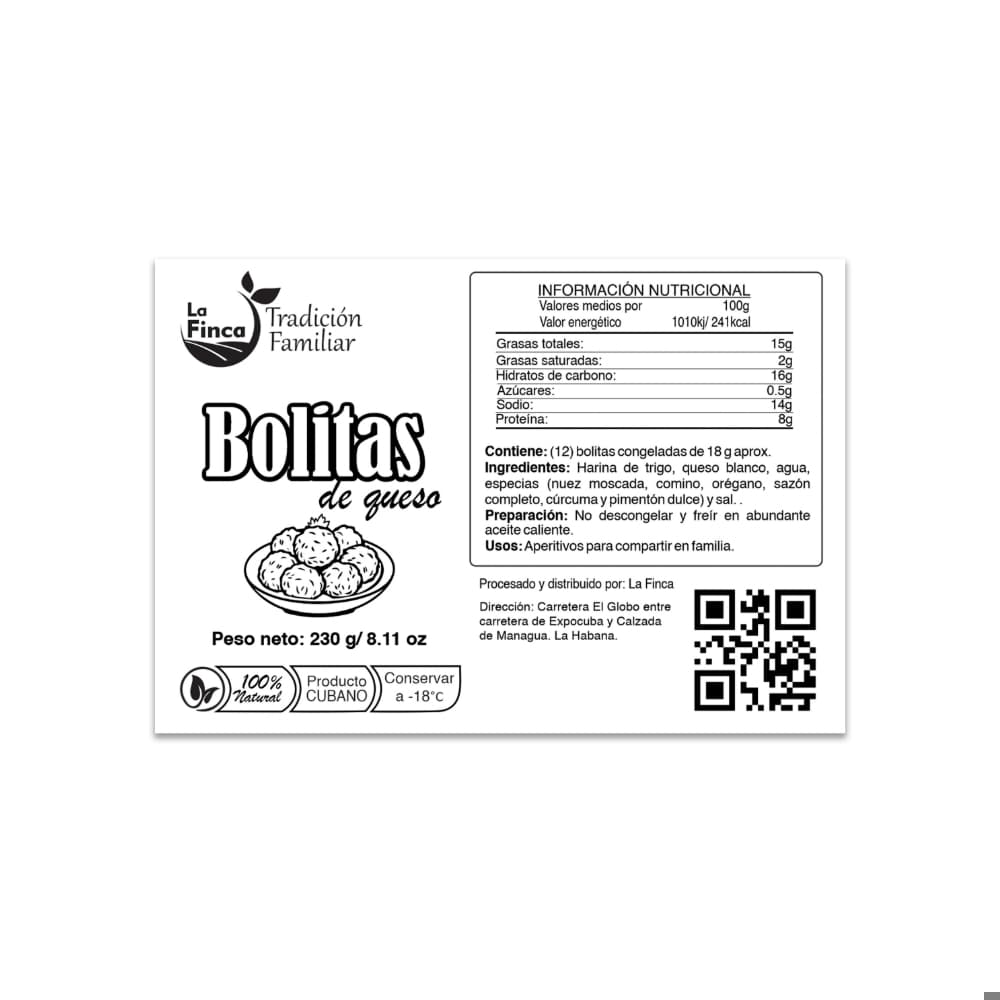Bolitas de queso La Finca (12 x 18 g / 7.61 oz) - Miniatura 2